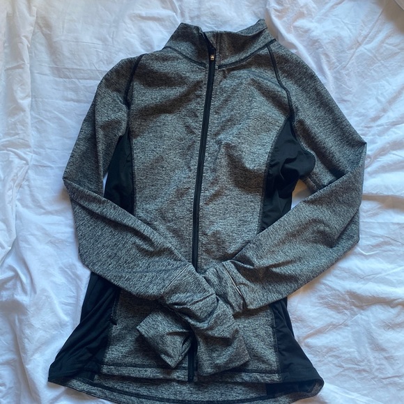 Athletic Grey and Black Zip Up - Picture 1 of 2